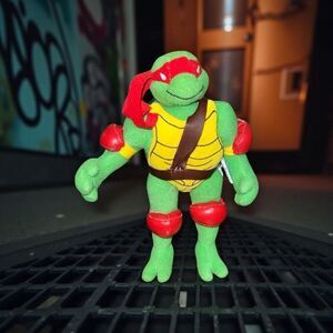2001 Teenage Mutant Ninja Turtles Raphael Plush  Stuffed Animal 9” P24